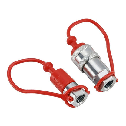 1/4 NPT Coupler for Equipment Assembly (Carbon Steel, White Zinc Plating)