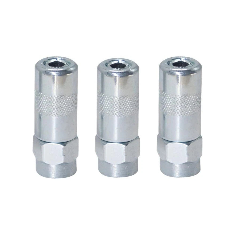 3PC Grease Gun Coupler Set for Heavy Duty 1/8 In. NPT Nozzle