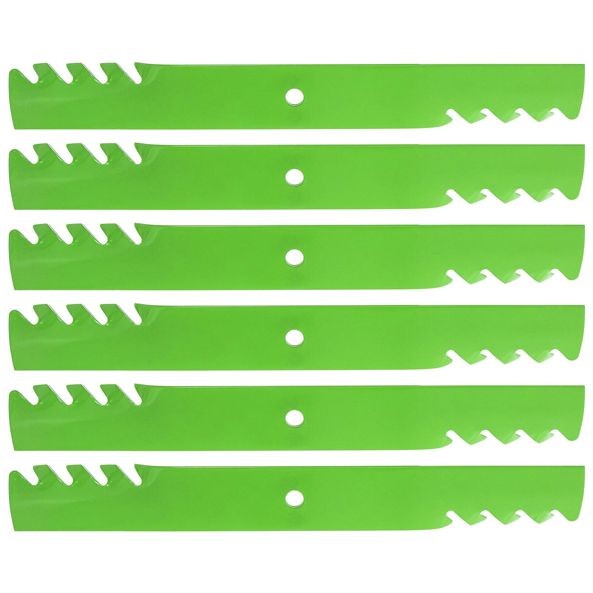 6 Pack Toothed Mower Blades for Scag Husqvarna (GDU10232, 48111, 539101733)
