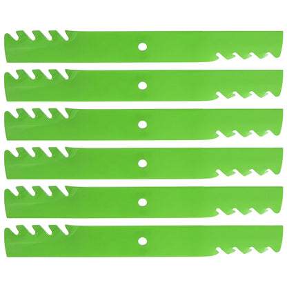 6 Pack Toothed Mower Blades for Scag Husqvarna (GDU10232, 48111, 539101733)