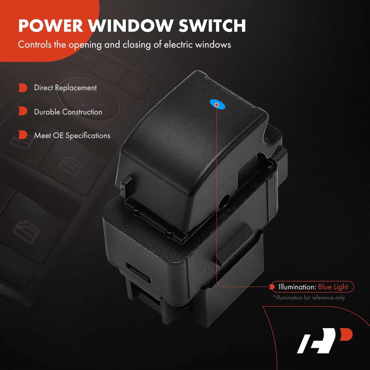 Front Right Power Window Switch for Buick LaCrosse (2005–2008) 10307298, 1S8381