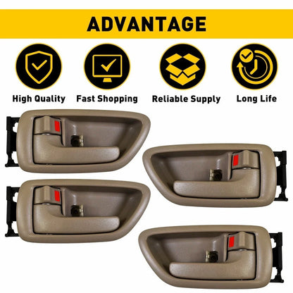 Set of 4 Door Interior Handles for 01-07 Toyota Tundra Sequoia Left & Right