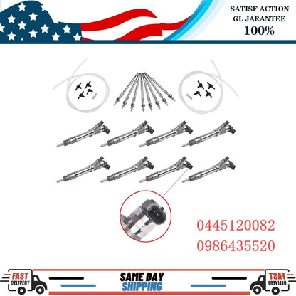 8x Diesel Fuel Injectors for GMC Duramax Silverado (2007–2010) 6.6L