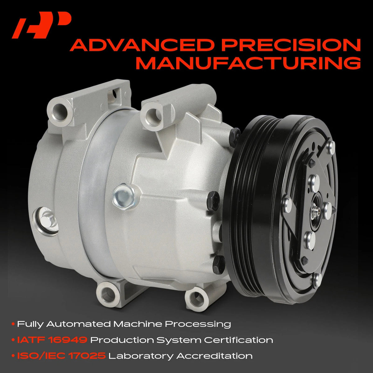 A-Premium A/C Compressor with Clutch for Chevrolet Cruze (2017–2019) 1137008, 1137026, 01137031, 89018958, 68277