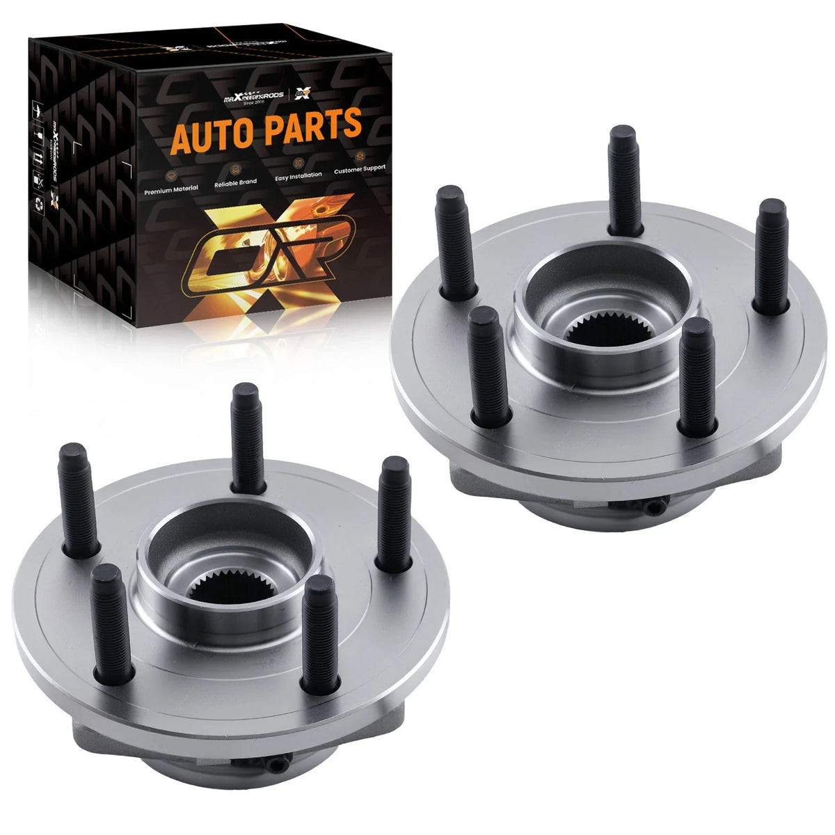 2X Front Wheel Hub Assembly for Dodge Durango (2004–2005) 513207 WA513207 ABS