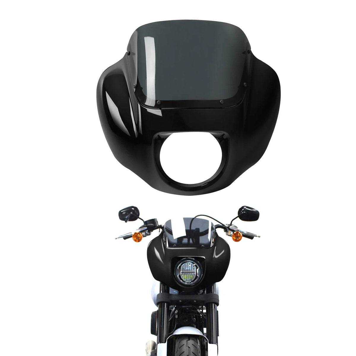 Quarter Fairings for Harley Low Rider Street Bob FXBB (2018–2024) Vivid Black