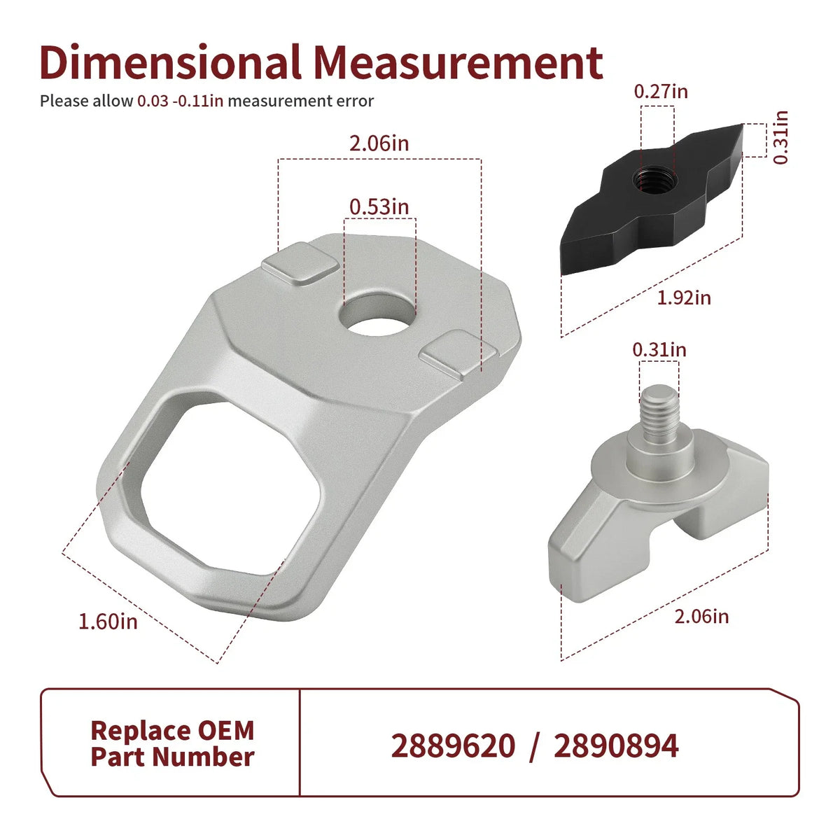 Set of 4 Lock & Ride MAX D-Rings for Polaris Ranger Crew XD 1500 (2024–2025) 2889620