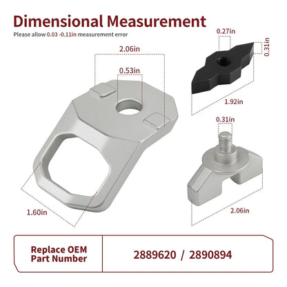 Set of 4 Lock & Ride MAX D-Rings for Polaris Ranger Crew XD 1500 (2024–2025) 2889620