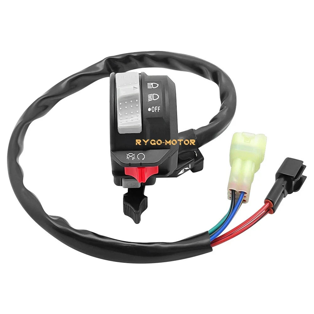 Left Handlebar Start Switch Headlight for Yamaha Wolverine 350 450 (1995–2018)