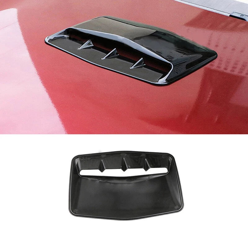 Black Car Air Flow Intake Hood Scoop Vent Cover for Universal Fit