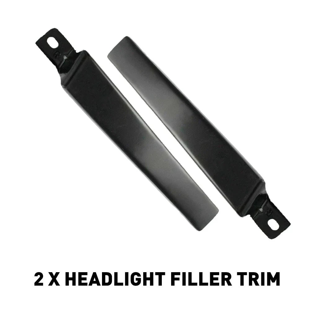 Set of 2 Headlight Filler Trim Panels for Toyota Tacoma (1998–2000)