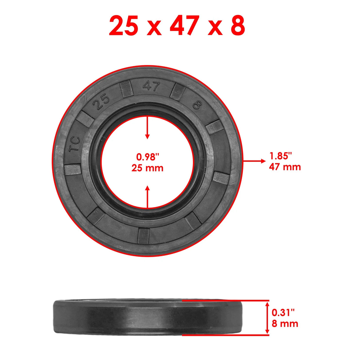 Front Differential Seal Kit for Bobcat 2200/2300 (2004–2010) SL5202+SL521, 615-4000-00
