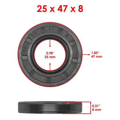 Front Differential Seal Kit for Bobcat 2200/2300 (2004–2010) SL5202+SL521, 615-4000-00