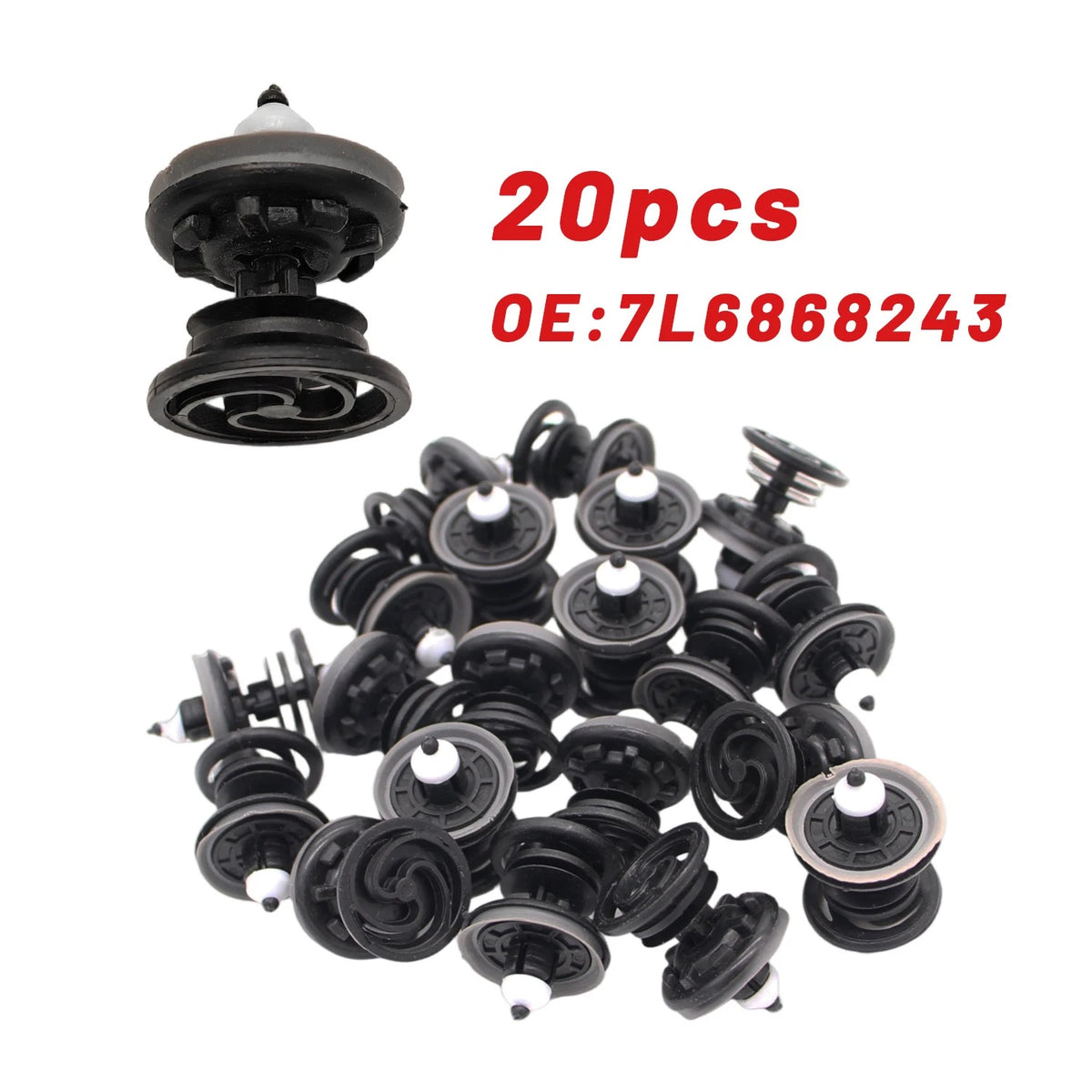Set of 20 Door Trim Panel Clips for VW Golf Audi A4 A6 (2000–2016) 7L6868243, 7L6 868 243