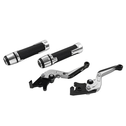 Silver Extendable Brake Clutch Levers Set for Kawasaki Z900RS (2018–2023)