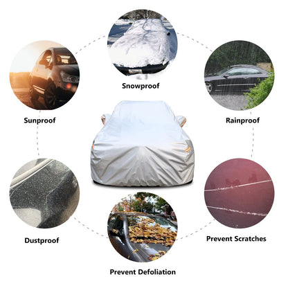 6-Layer Waterproof SUV Car Cover - Universal Breathable Fabric