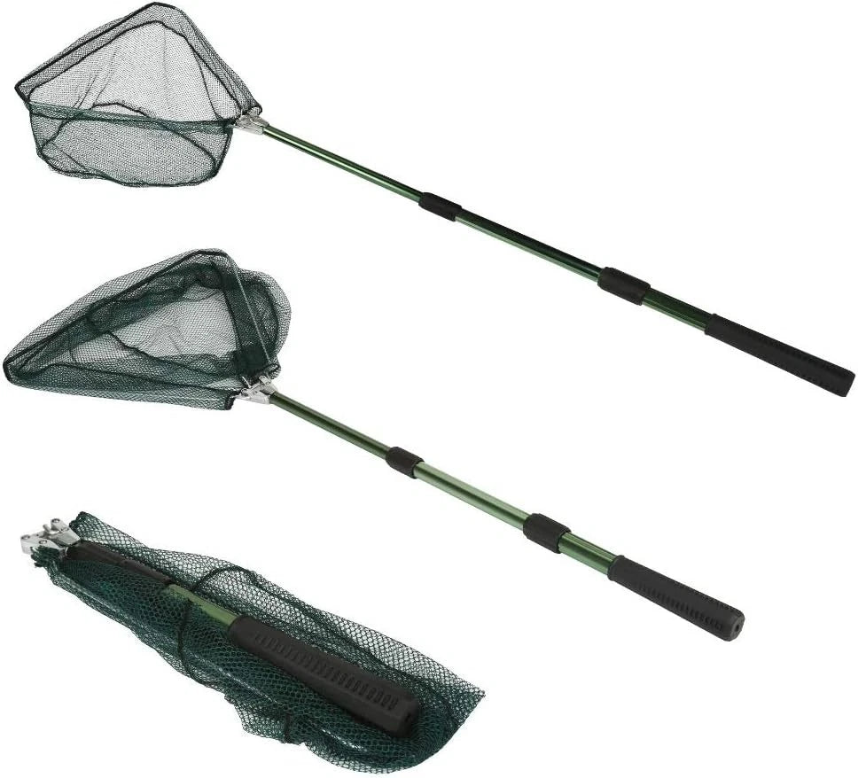 Collapsible Lightweight Aluminum Fishing Net - Durable Design
