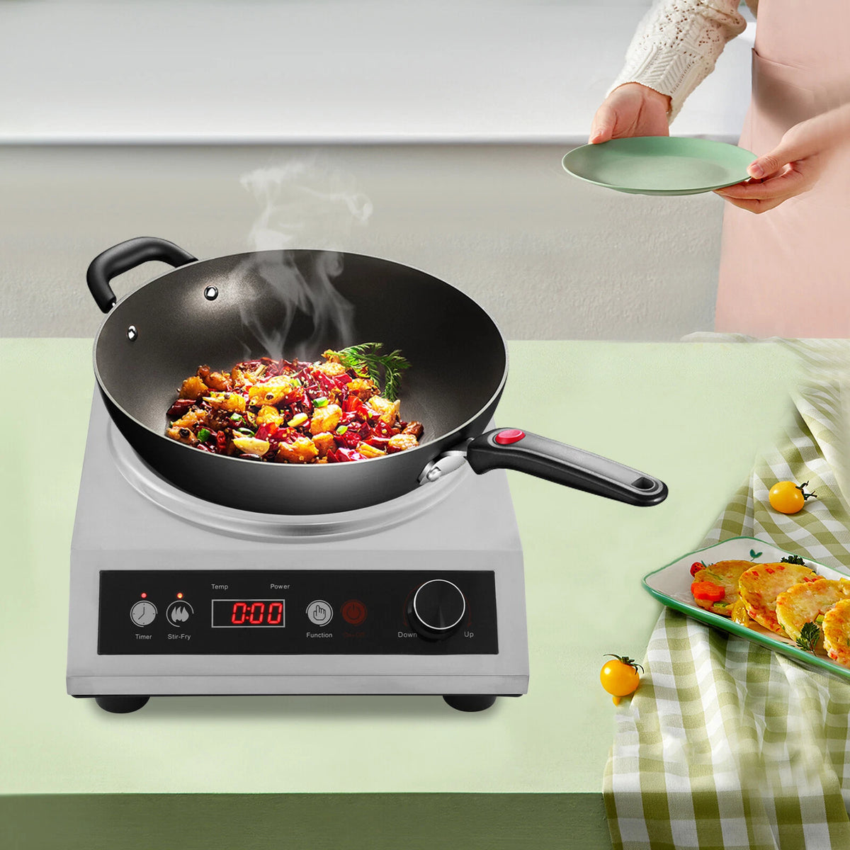 Induction Cooktop for 1800W Induction Oven