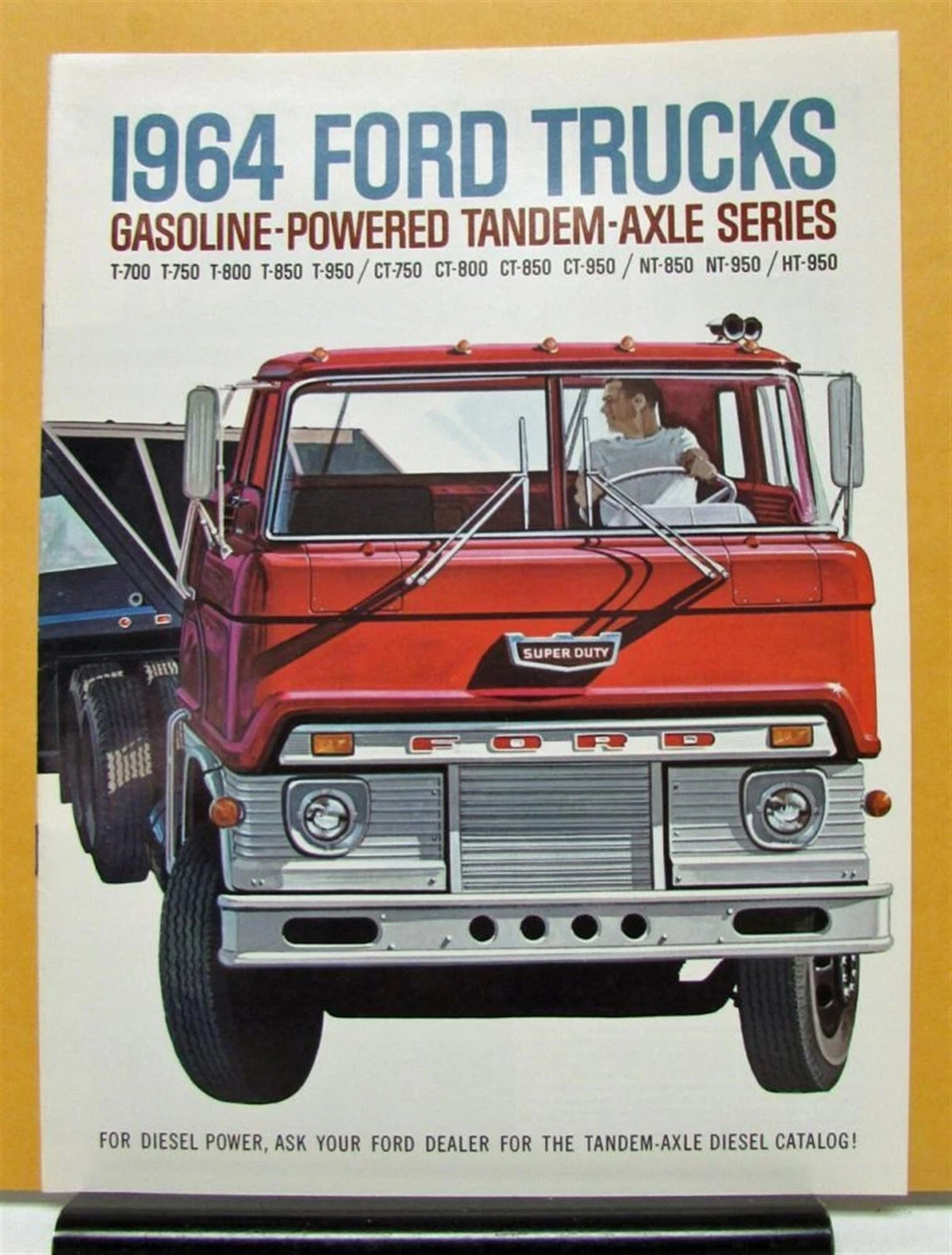 Gas Tandem Axle Truck Sales Brochure for Ford (1964)