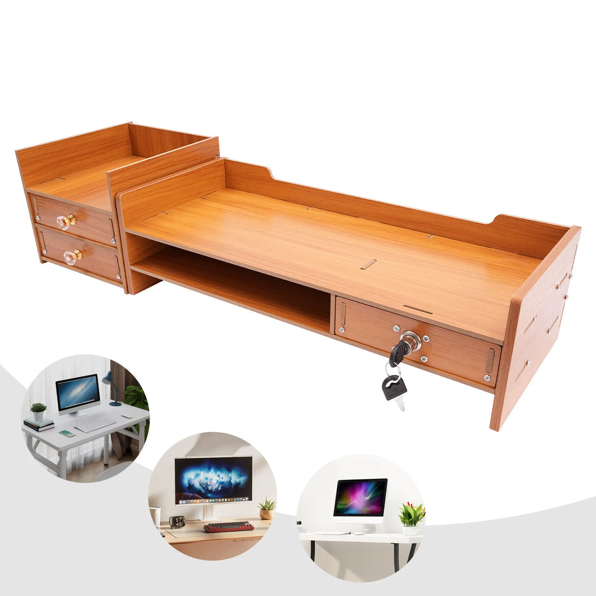 Wooden Desk Organizer for Office Supplies (2023–2023)