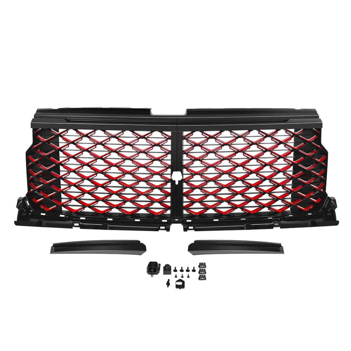 Badgeless Diamond Mesh Front Bumper Grille for Silverado 1500 LT RST (2022–2026)