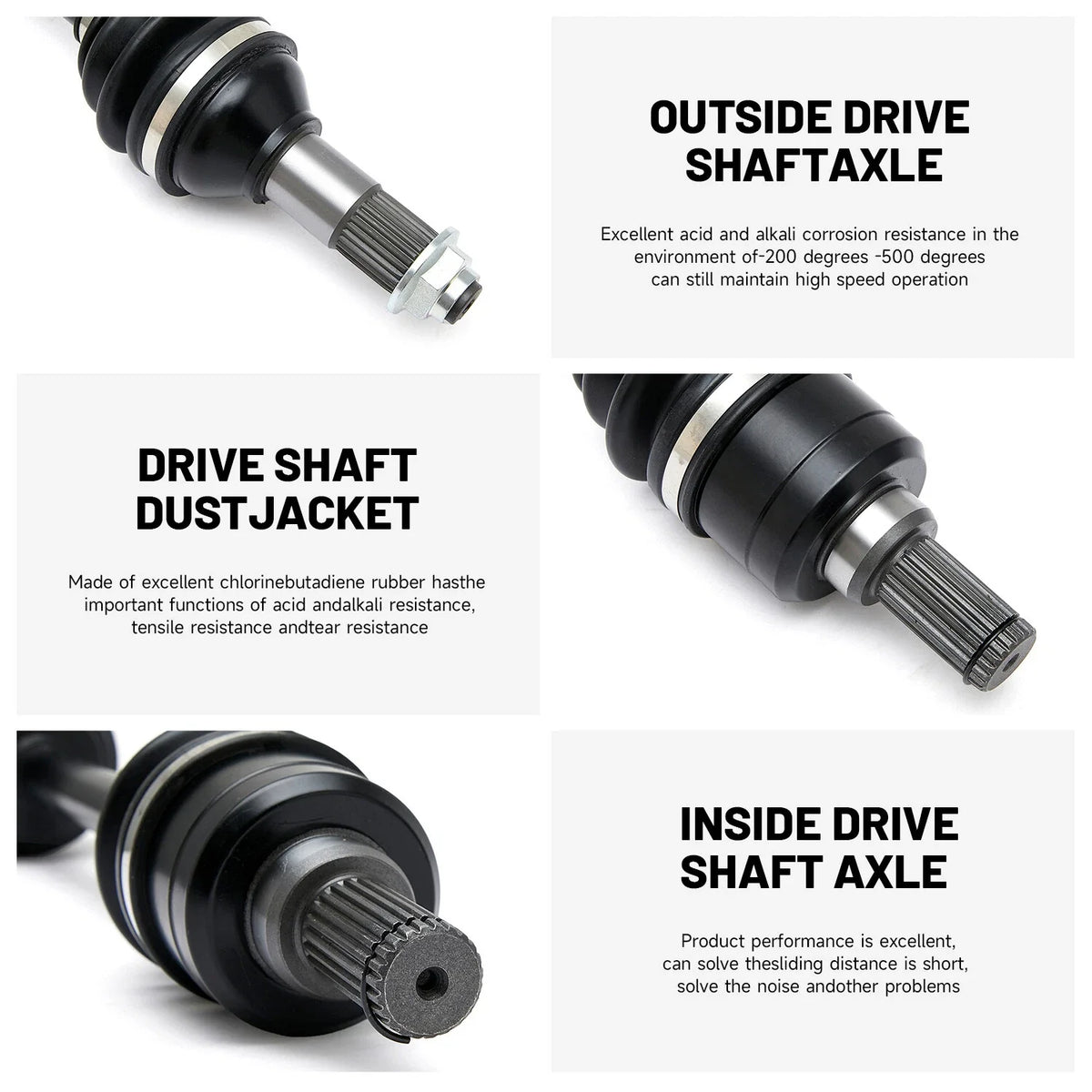 Rear RH/LH CV Joint Axle for Yamaha Grizzly 700 YFM700 (2007–2008) 3B4-2530V-00-00
