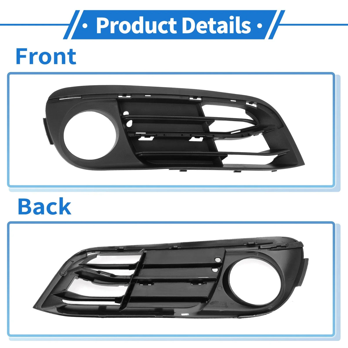 1 Pc Fog Light Grill for BMW 5 Series (2014–2016) No. 51117342392