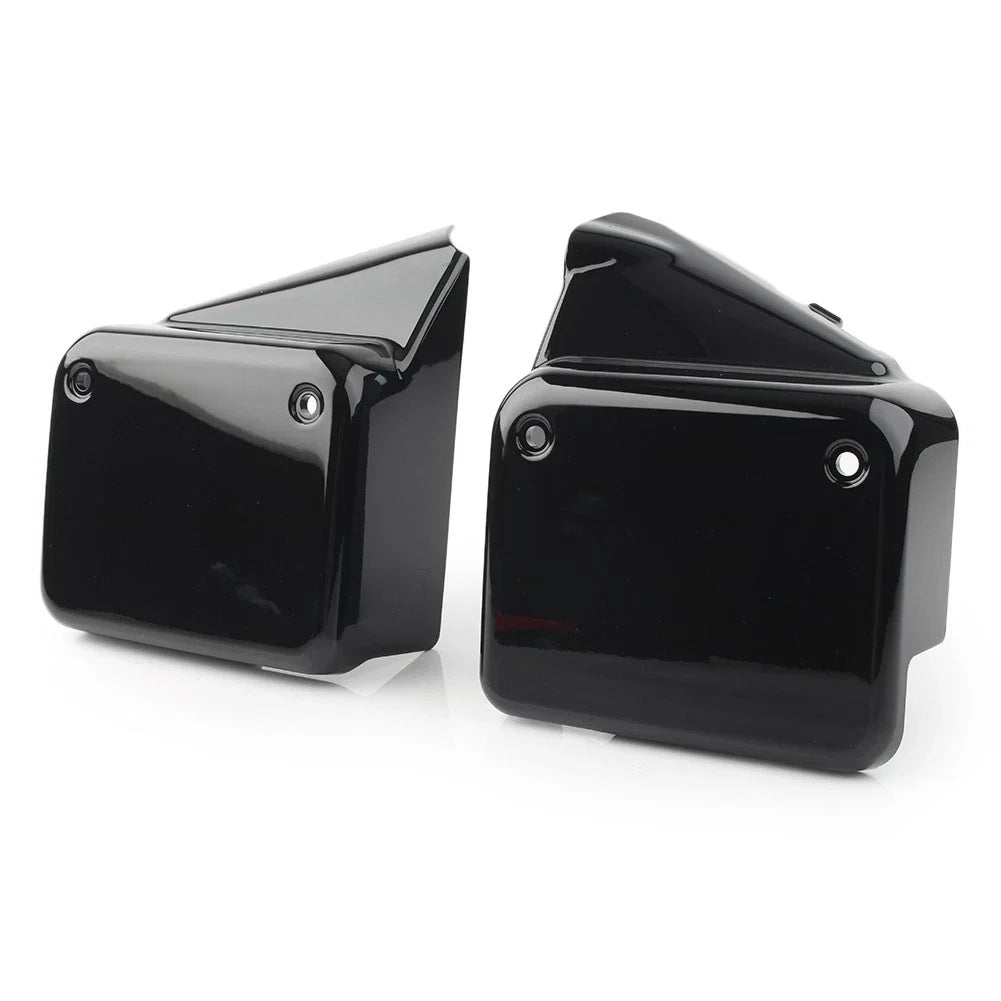 Set of 2 Black Side Battery Cover Guards for Honda VT750 Shadow Spirit (2000–2009)