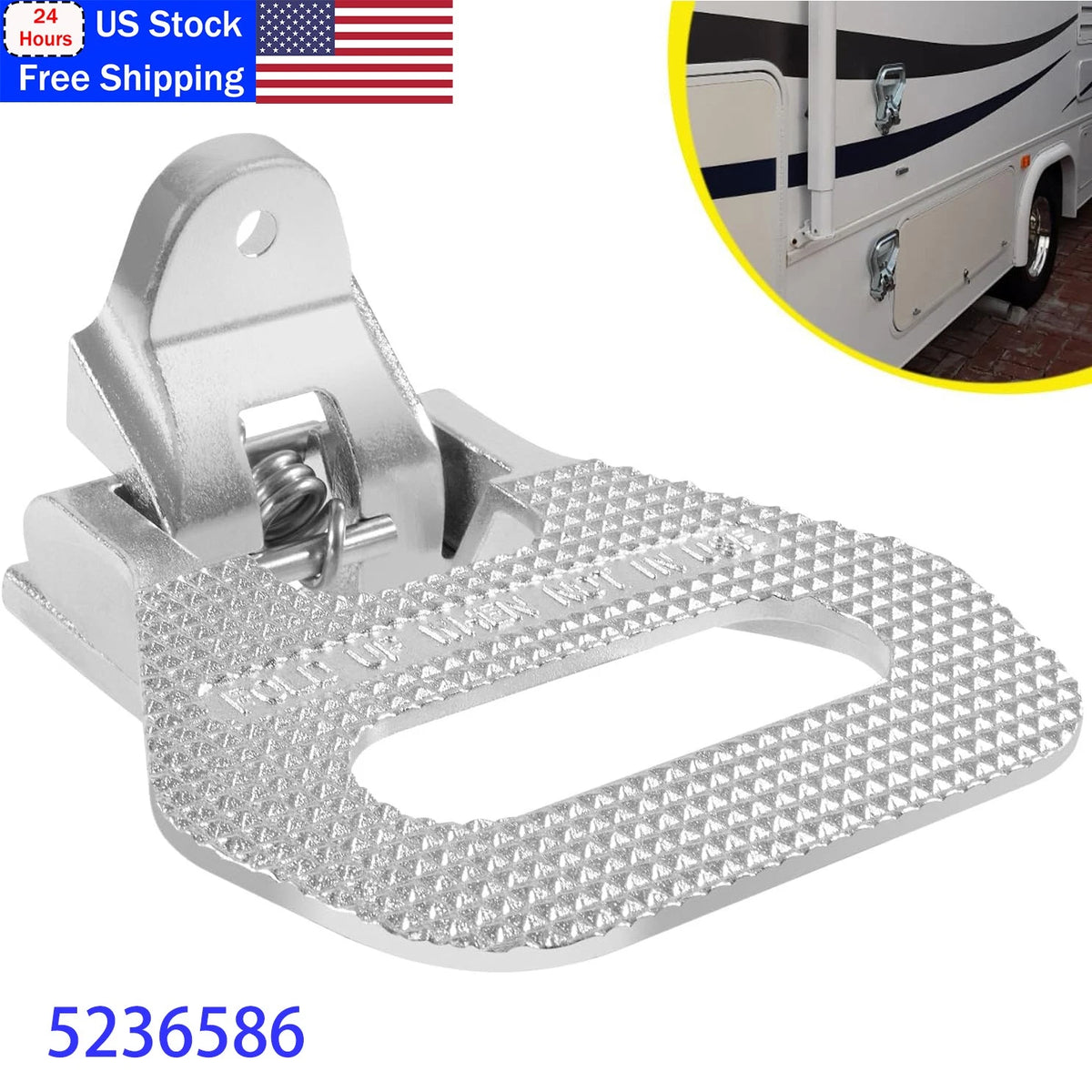 Folding Truck Step for Truck, Van, and Vehicle (Universal)