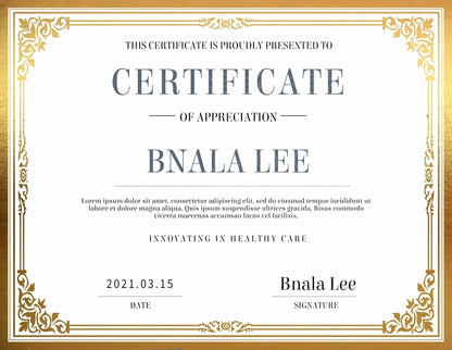 Professional Certificate Paper 8.5 x 11 for Printing (No Part Numbers)