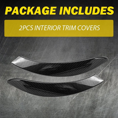 2X Carbon Fiber Trim Inside Door Handle for BMW 3 Series F30 F31 (2013–2018)