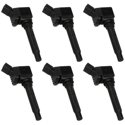 Set of 6 Ignition Coils for VW Audi S4 A6 Quattro S8 TT Q7 S5 TTS (2014–2021)