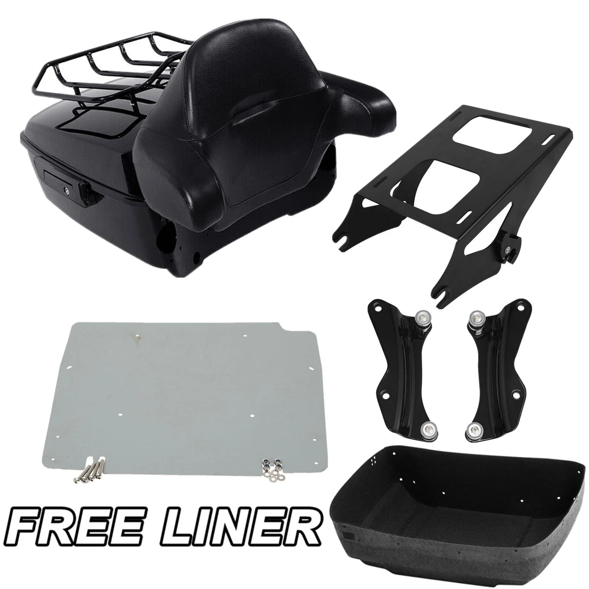 Trunk Pad Mount Rack Docking Plate for Harley Electra Glide (2014–2026)