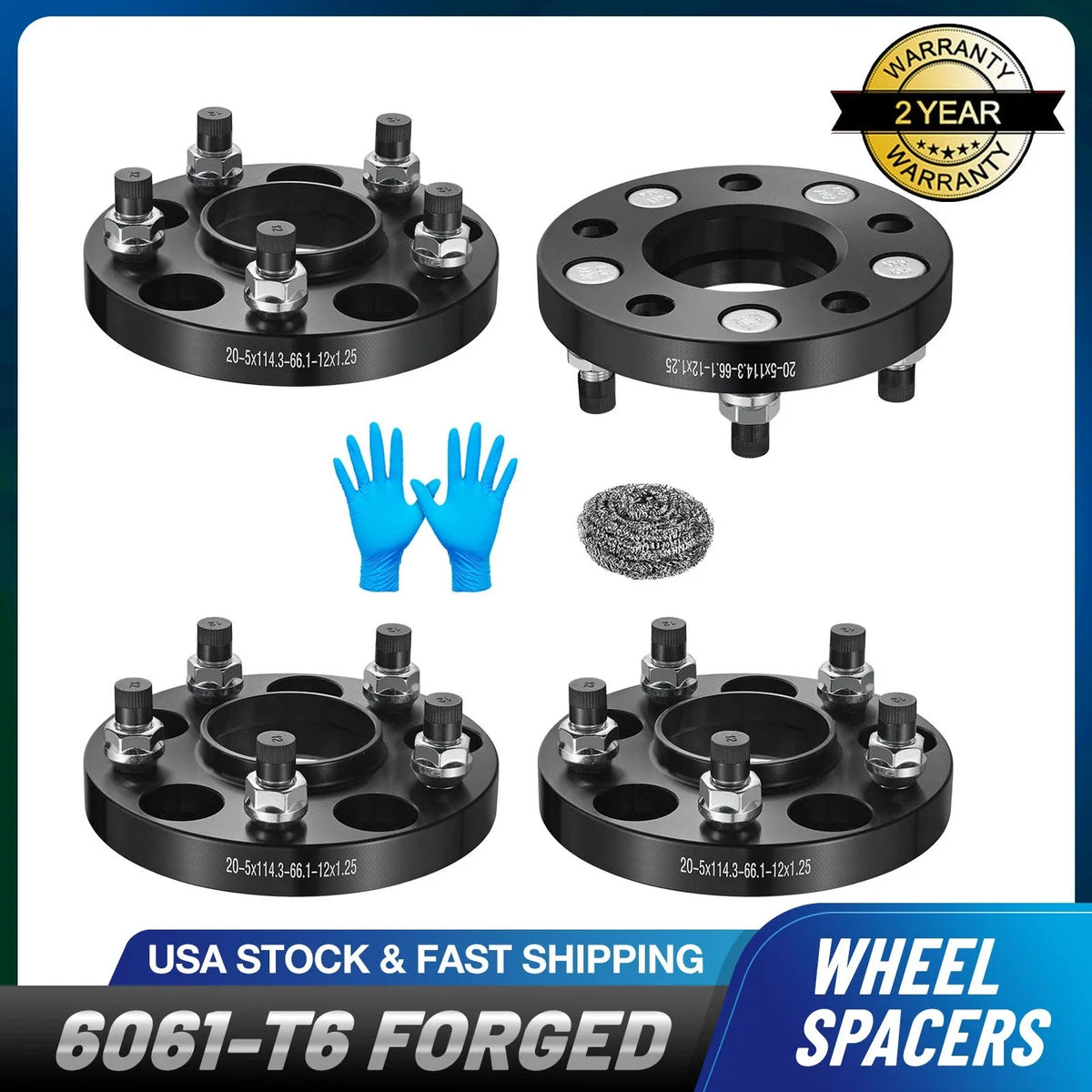 Set of 4 Hubcentric 20mm Wheel Spacers for Nissan Ariya (2023–2024)