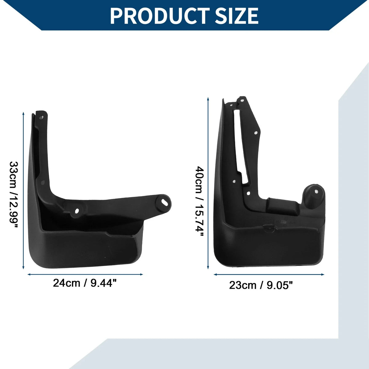 Set of 4 Mud Flaps Splash Guards for BMW 5 Series G30 G38 (2017–2022)