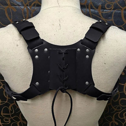 Medieval Retro PU Leather Back Sword Holder Scabbard for Cosplay
