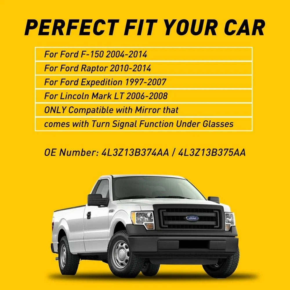 Smoked Sequential LED Turn Signal Lights for Ford F-150 (2004–2014)