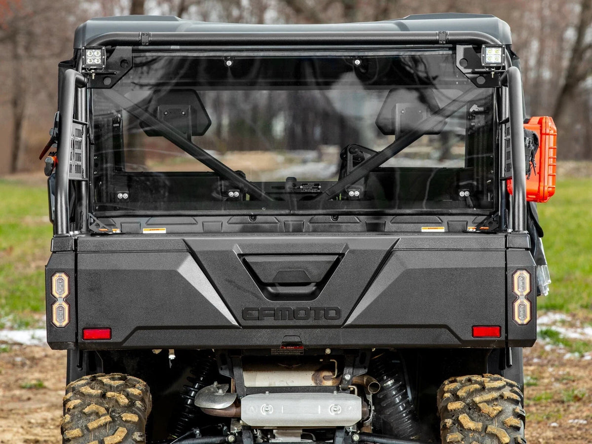 SuperATV Sport Accessory Bar for CFMoto UForce 1000 (2019–2023) - 2 Cube Lights, 1 Shelf