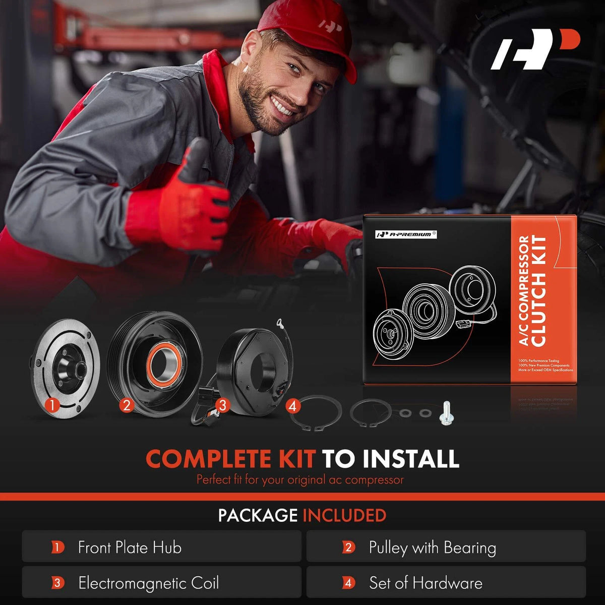 A/C Compressor Clutch Kit for Hyundai Santa Fe (2019–2020)