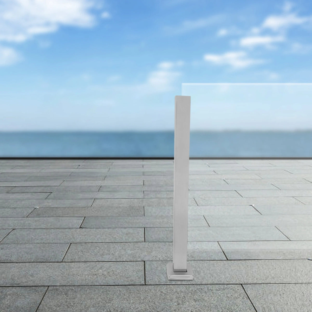 End Post Stainless Steel Balustrade for Balcony Stairs (65cm)