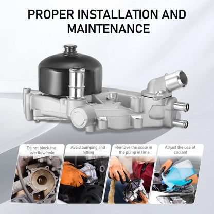 Water Pump with Thermostat for Chevrolet Corvette Camaro Pontiac Firebird (1967–1973)