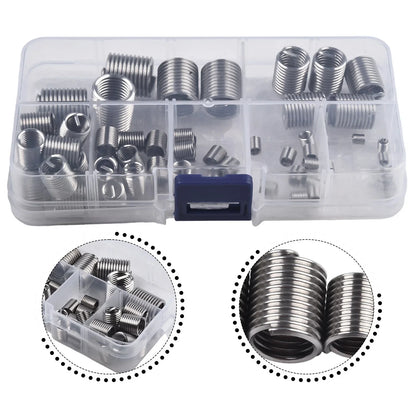 60Pcs Metric Thread Repair Insert Kit M3-M12 Helicoil for Car Pro Coil Kits
