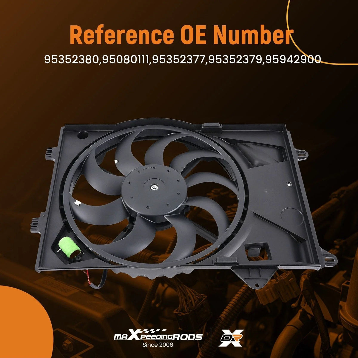 Radiator Cooling Fan with Shroud for Chevy Sonic 1.8L (2012–2018) 95352377 TYC622840