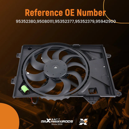 Radiator Cooling Fan with Shroud for Chevy Sonic 1.8L (2012–2018) 95352377 TYC622840