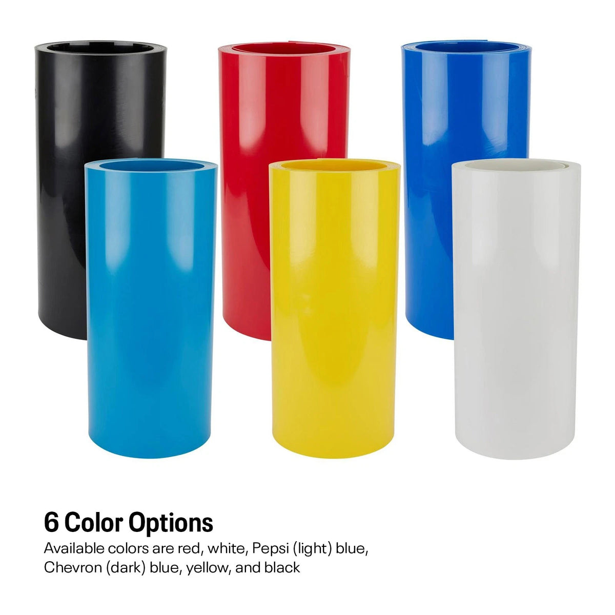 Colored Plastic HDPE Sheet 25 Ft Rolled 1/8 Inch Thick White