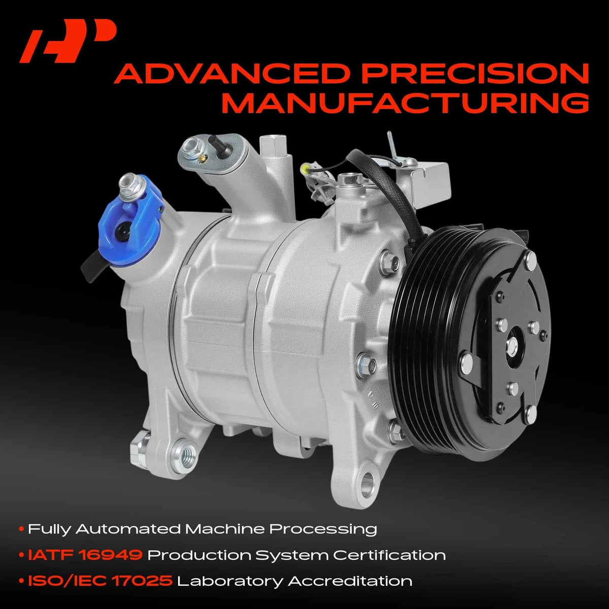 A/C Compressor with Clutch for BMW E84 X1 (2013–2015), E89 Z4 (2012–2016) 64529399072, 890746