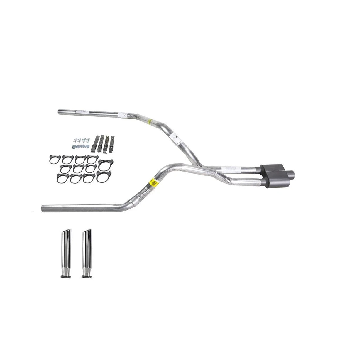 Dual Exhaust 2.5" Pipe & 1 Chamber Muffler for Tundra (2000–2007)