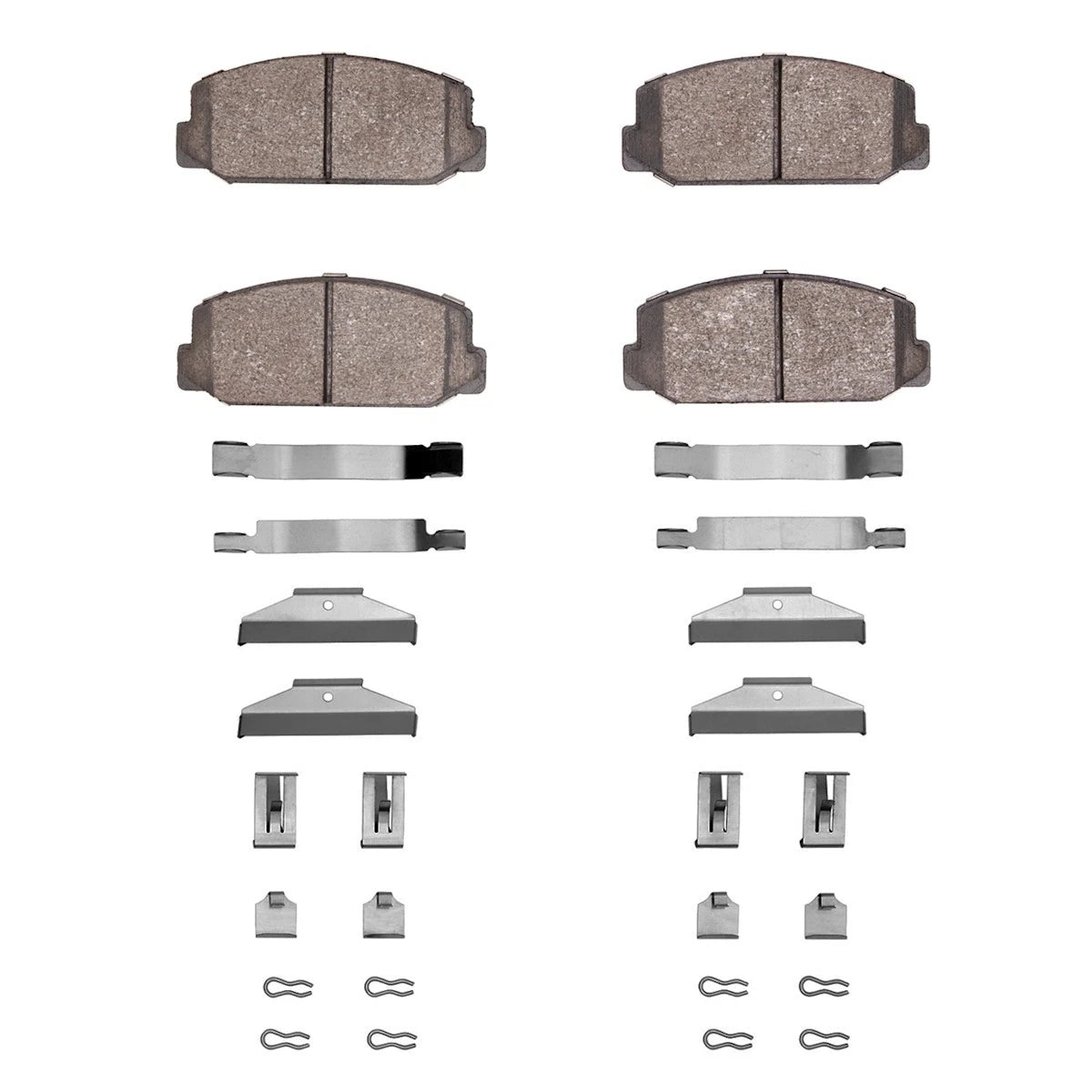 2X Brake Pad Set Front for Toyota Celica (1971–1975) 2551-0178-02