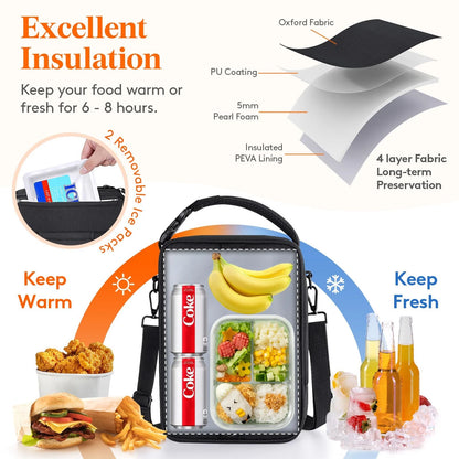 Expandable Lunch Box for Lifewit (10.23" x 7.08" x 3.8")