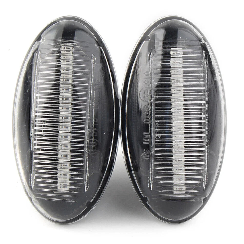 Clear LED Dynamic Signal Side Marker Light for Peugeot 307, 206, 607 (2001–2014)